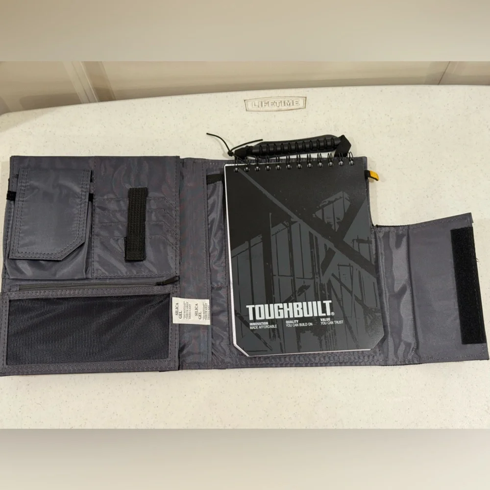 NEW ToughBuilt Black iPad Organizer + Grid Notebook ~ Model # TB -56-IP-C